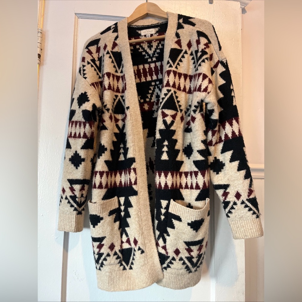 Lucky brand women’s long sweater medium